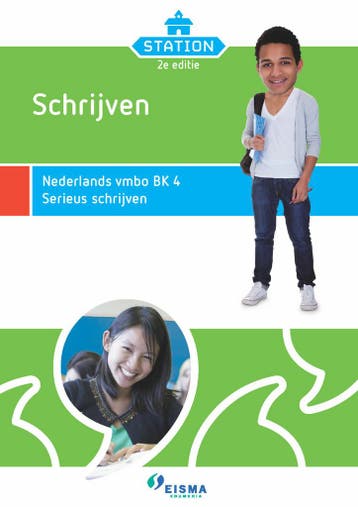 Station Serieus schrijven. Nederland vmbo BK 4 9789463640015, Verzenden, Zo goed als nieuw, Eisma Edumedia