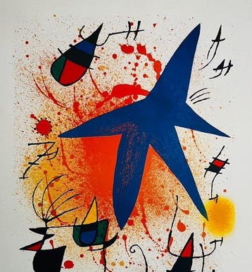 Joan Miro (1893-1983) - Létoile bleue