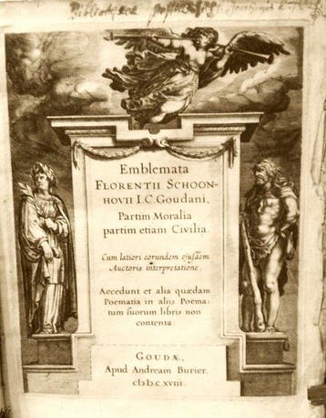 Schoonhoven Florent. - Emblemata. Prima Edizione - 1618, Antiek en Kunst