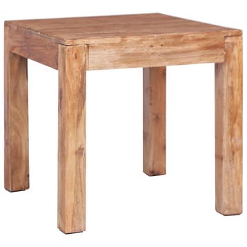 vidaXL Salontafel 53x50x50 cm massief mahoniehout, 50 tot 100 cm, Verzenden, Nieuw, 50 tot 100 cm