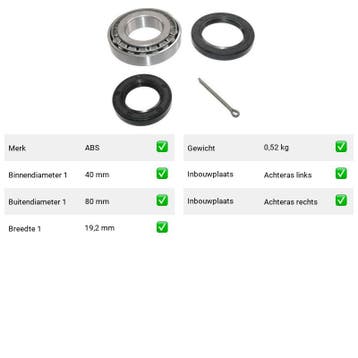 Wiellager Opel Monterey 3.5 V6 24V (M98) Van 1998-07 tot 199, Verzenden, Nieuw, Opel