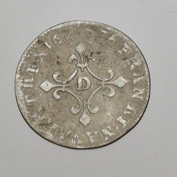 Frankrijk. Louis XIV (1643-1715). 4 Sols 1676-D, Vimy