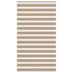 vidaXL Zebra Blind 125x230 cm stofbreedte 120,9 cm polyester, Verzenden, Nieuw, Bruin