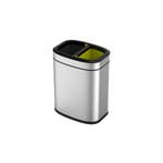 EKO afvalbak OLI-Cube Open Top Bin 10+10 ltr - Mat RVS, Verzenden, Nieuw