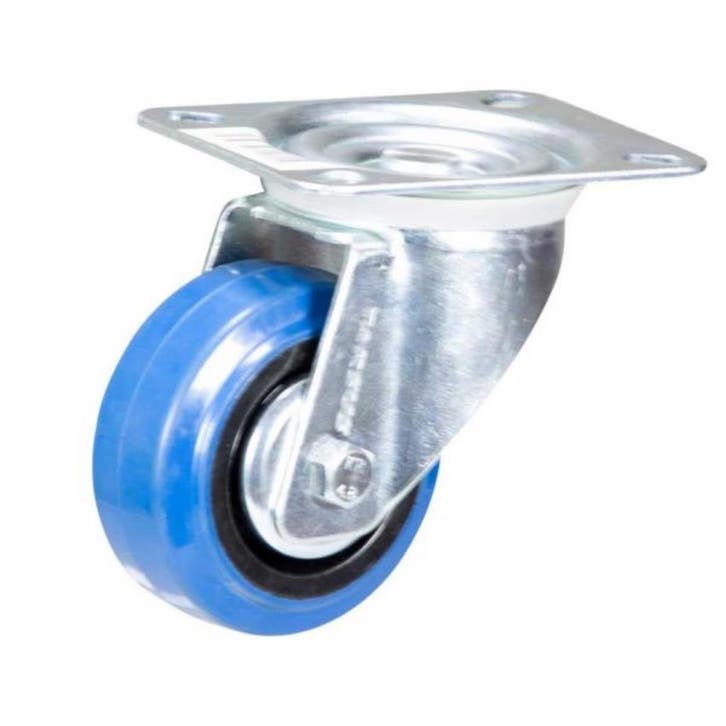 Tarsus Zwenkwiel 160 mm - Slijtvast Rubber - 250 kg Draag..., Doe-het-zelf en Verbouw, Zwenkwielen, Nieuw, Ophalen of Verzenden