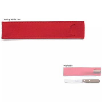 Robert Herder Windmühlenmesser Messer-Etui van Rood Wolle.., Ophalen of Verzenden, Nieuw, Overige materialen, Los bestek