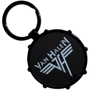 Van Halen Retro Logo Drum Sleutelhanger off. merchandise, Ophalen of Verzenden, Nieuw, Gebruiksvoorwerp