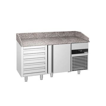 GGM Gastro | Pizzawerkbank PREMIUM - 1550x800mm - granieten, Verzenden, Nieuw in verpakking, RVS Meubilair