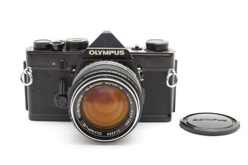 Olympus OM-1 Black Zuiko 1.4/50mm Single lens reflex camera, Audio, Tv en Foto, Fotocamera's Analoog, Nieuw
