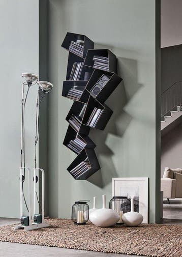 Ronda Design - Diego Collareda - Boekenkast - Laminatieblauw, Antiek en Kunst