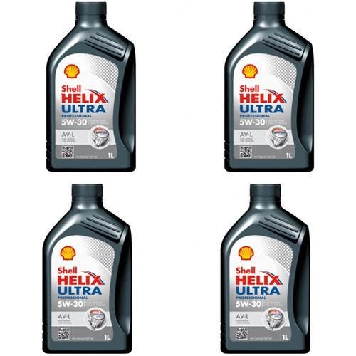 Shell Aanbieding: 4 X Helix Ultra Prof Av-L 5W30 1L, Auto diversen, Onderhoudsmiddelen, Verzenden