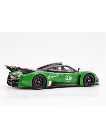 2021 PAGANI HUAYRA R GLOSS BLACK CARBON/VERDE PRATO BBR, Nieuw