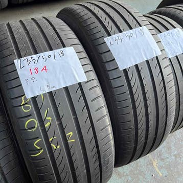 2 x Pirelli 235-50-18 Zomerbanden 4,5mm, 18 inch, Gebruikt, Ophalen of Verzenden, 235 mm