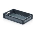 Stapelbak, 600x400x120 mm, euronorm, grijs kunststof, nieuw, Ophalen of Verzenden, Nieuw