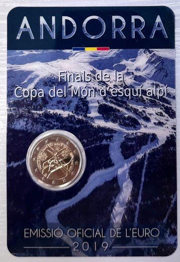Andorra. 2 Euro 2019 Ski (Zonder minimumprijs)