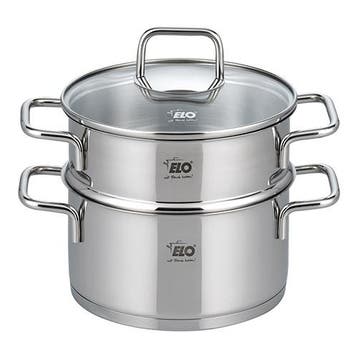 Stoom-kookpan RVS | Ø18cm | gas, elektrisch, keramisch, Verzenden