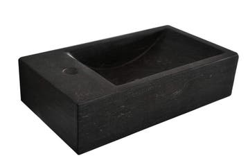 Hardstenen fontein 40x22x10 links, Verzenden, Nieuw