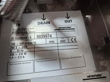 Winterhalter AT Excellence-S Omgekeerde osmose in VEILING, Zakelijke goederen, Horeca | Keukenapparatuur, Gebruikt, Overige typen