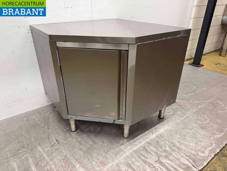 Combisteel RVS Werkkast Hoekkast Kast klap 100 x 100 cm, Zakelijke goederen, Horeca | Keukenapparatuur, Nieuw zonder verpakking