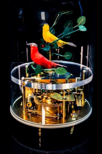 Muziekdoos vogel automaat automaton MMM GmbH bird cage -
