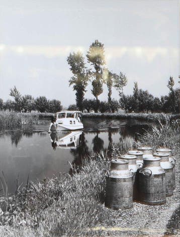 Kees Scherer (1920-1993) - Melk staat klaar om opgehaald te