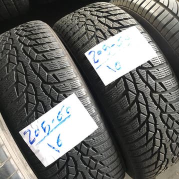 2 x Nokian WR 205-60-16 Winterbanden 6,5mm, Auto-onderdelen, Banden en Velgen, Gebruikt, 16 inch, Band(en), Personenwagen