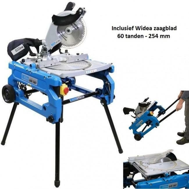 Güde GFO 1801 Tafel/Afkort/Verstek Zaagmachine (flipover), Doe-het-zelf en Verbouw, Gereedschap | Zaagmachines, 1200 watt of meer