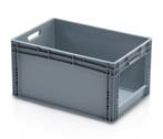 Magazijnbak, 600x400x320 mm, euronorm, grijs kunststof,, 40 tot 60 cm, 50 tot 75 cm, Ophalen of Verzenden, Nieuw