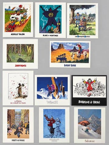 Gotlib / Lambil / Morris / divers auteurs - 11 Ex Libris, Boeken, Nieuw