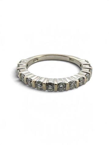 Ring - 18 karaat Witgoud - 0.70ct. tw., Sieraden, Tassen en Uiterlijk, Nieuw