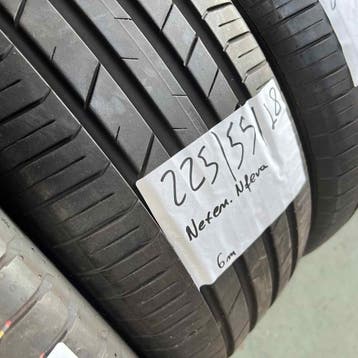 2 x Nexen 225-55-18 Zomerbanden 6mm, 18 inch, Gebruikt, Ophalen of Verzenden, Band(en)