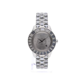 Dior Christal CD113113; Dames Horloge met Diamanten, Overige merken, Polshorloge, Overige materialen, Ophalen of Verzenden