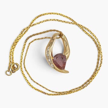 Zonder minimumprijs - Halsketting - 14 karaat HRD, Geel goud, Sieraden, Tassen en Uiterlijk, Nieuw