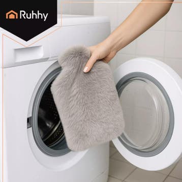 Ruhhy warmwaterkruik 3,5L – zachte pluche hoes, langdurig., Ophalen of Verzenden, Nieuw