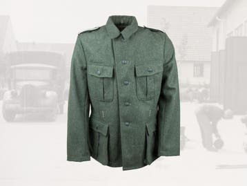 Replica Duitse WO2 Feldbluse M40, Verzamelen, Ophalen of Verzenden, Landmacht, Duitsland, Kleding of Schoenen