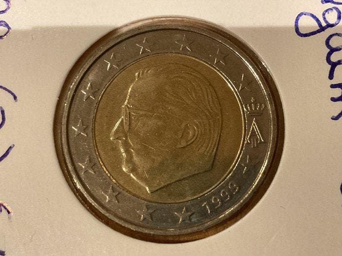 België. 2 Euro 1999 (from coin set) (Zonder minimumprijs), Postzegels en Munten, Munten | Europa | Niet-Euromunten