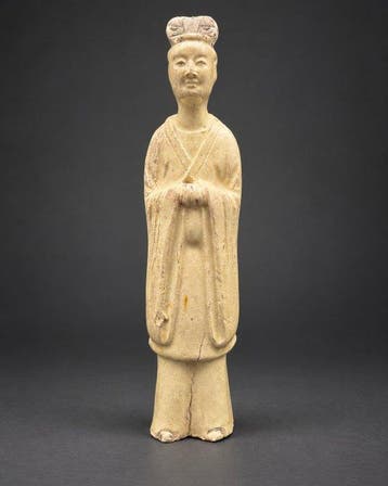 Oud Chinees, Tang-dynastie Terracotta Minqi. Met TL Te -