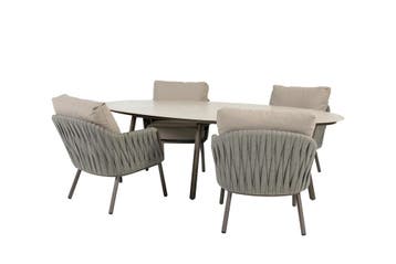 Taste by 4 Seasons Cannes low dining tuinset met Salute, Ophalen of Verzenden, Nieuw