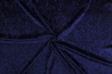 Velours stof – Marineblauw, Hobby en Vrije tijd, Stoffen en Lappen, Blauw, 120 cm of meer, Ophalen of Verzenden, Polyester