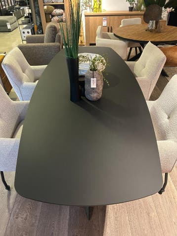 Eettafel Dutchz 2203 Zwart - House of Dutchz, Nieuw, 150 tot 200 cm, Modern, 50 tot 100 cm
