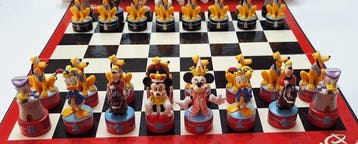 Schaakspel - Mickey Mouse & Friends - Hars, Verzamelen, Nieuw