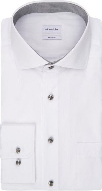 2dekans | Seidensticker Business Shirt - Wit - Maat 40 -, Ophalen of Verzenden, Zo goed als nieuw, Wit, Seidensticker