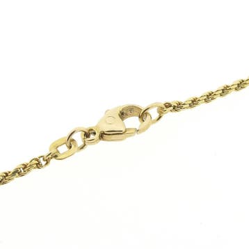 Gouden gedraaide schakelketting, Ophalen of Verzenden, Gebruikt, Goud, Goud