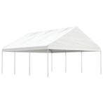 vidaXL Prieel met dak 6,69x5,88x3,75 m polyetheen wit, Verzenden, Nieuw