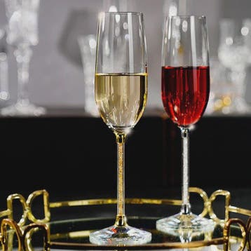 Luxe Kristallen Champagneglazen Set - Handgemaakt met Diaman, Verzenden