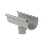 Pvc dakgoot s-lon  gootuitloop lijm grijs-150 x 80 mm, Verzenden, Nieuw