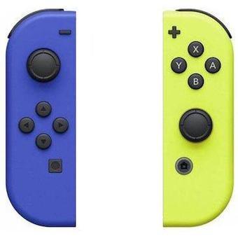Originele Nintendo Switch Joy Con Blauw/Geel Set in Doos, Spelcomputers en Games, Spelcomputers | Nintendo Switch, Zo goed als nieuw