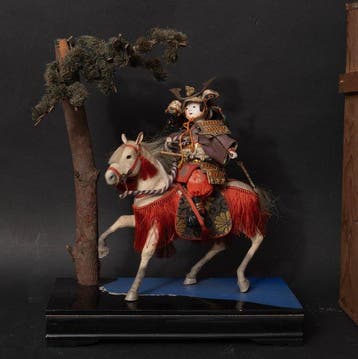 Musha ningy () — a traditional warrior doll on a horse