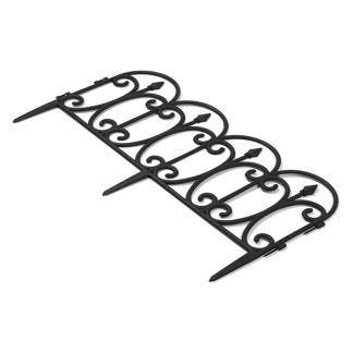 Borderhekje | Gardalux | 60 x 30 cm (4 stuks, Zwart), Verzenden, Nieuw