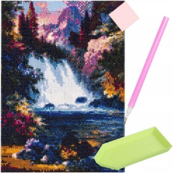 Malatec Diamond Painting Waterval – Breng Rust met Creati., Ophalen of Verzenden, Nieuw